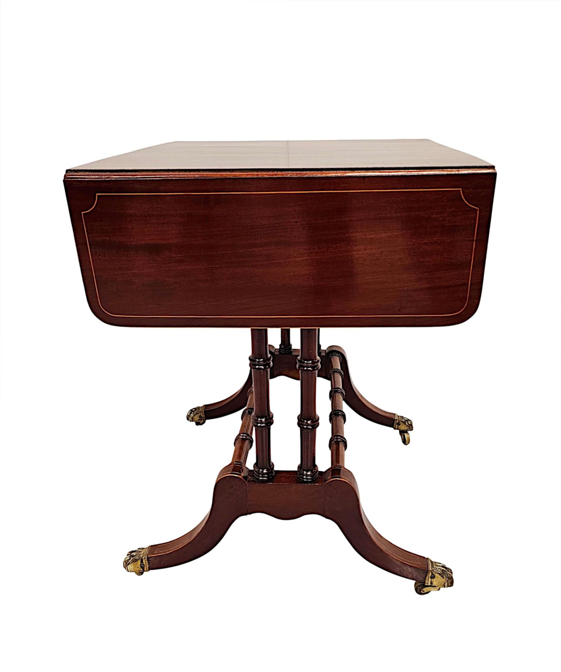  A Fabulous Late 19th Century Inlaid Sofa or Lamp Table For Sale 1
