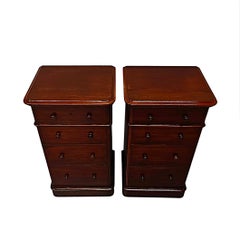 A Fabulous Pair of 19th Century Bedside Chests