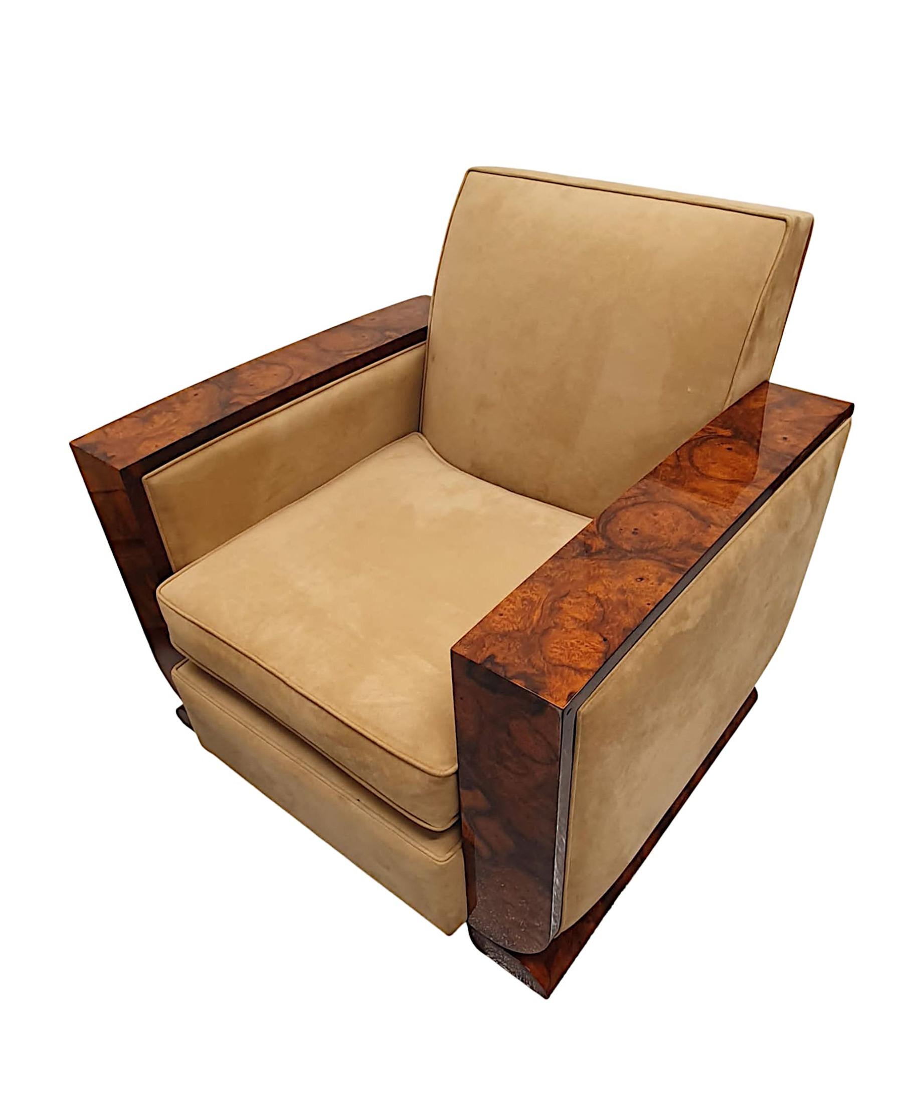 Zwei fabelhafte Sessel im Art-déco-Stil des 20. Jahrhunderts (Art déco) im Angebot