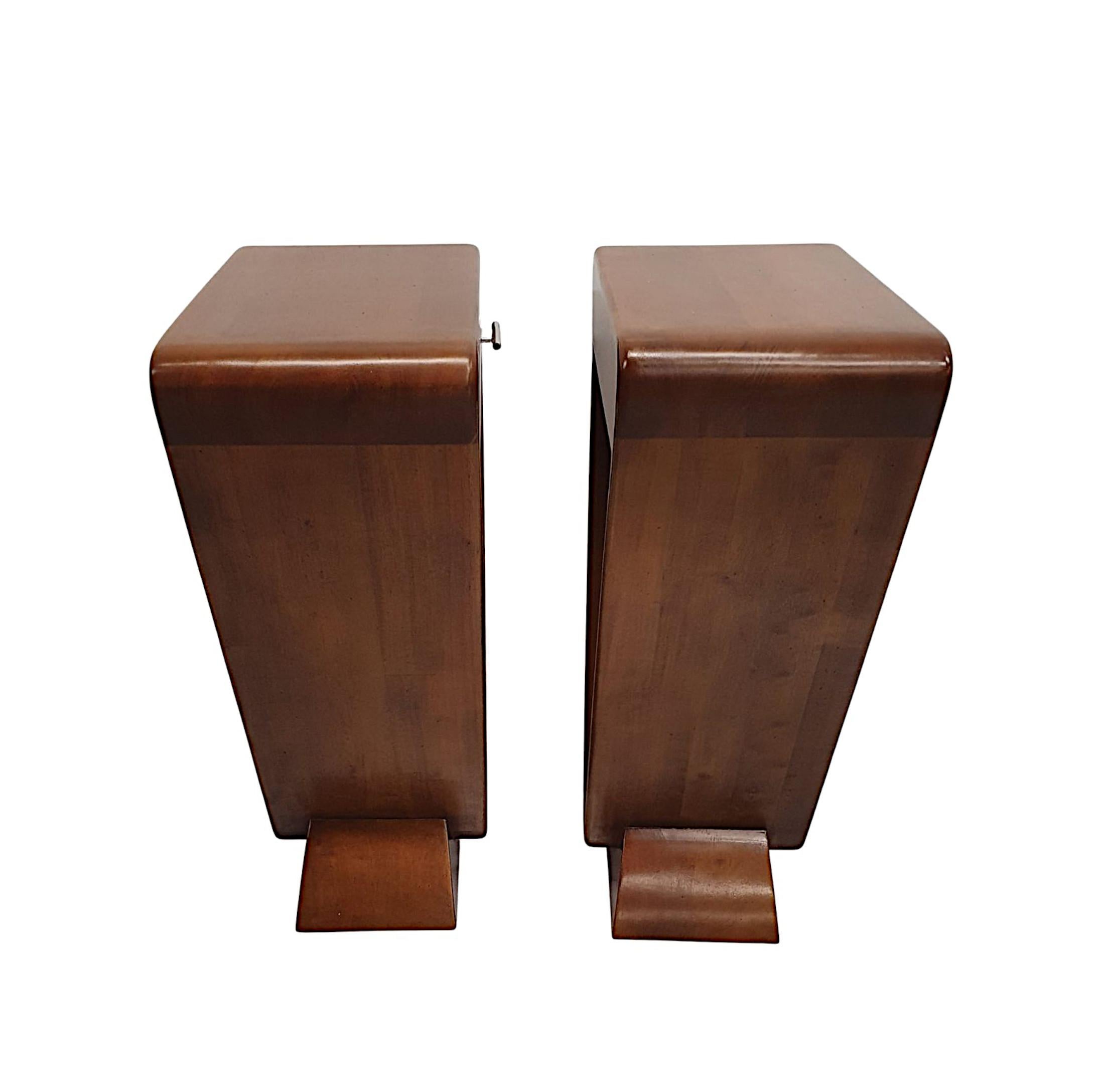 Contemporary Fabulous Pair of Bedside or Side Tables in the Art Deco Style For Sale