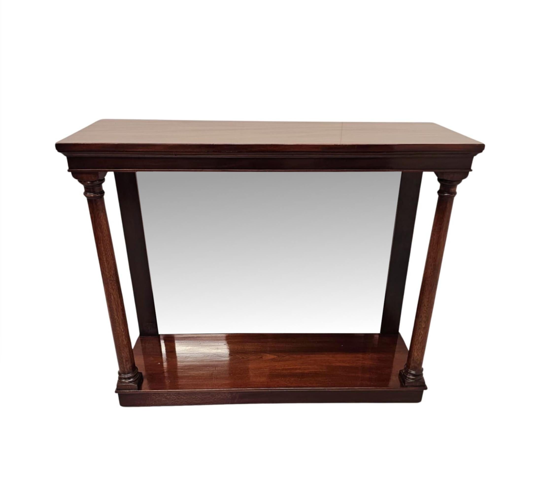 English Pair of Hand Made 20th Century Console Tables in the Victorian Style For Sale
