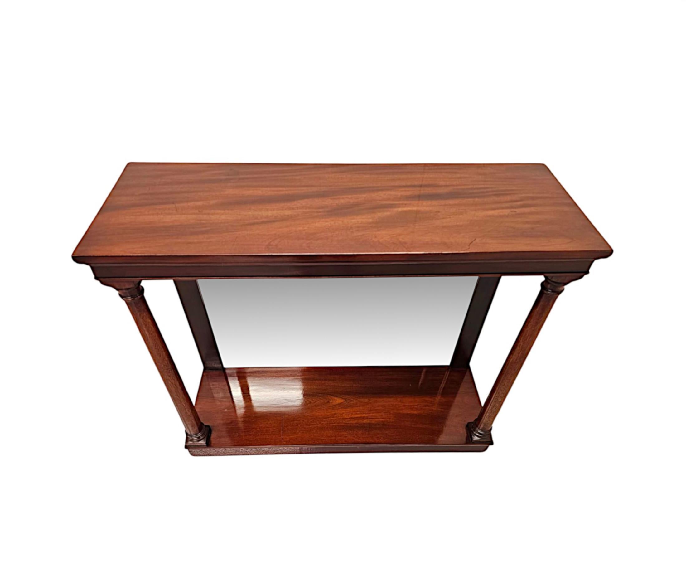 Pair of Hand Made 20th Century Console Tables in the Victorian Style For Sale 1