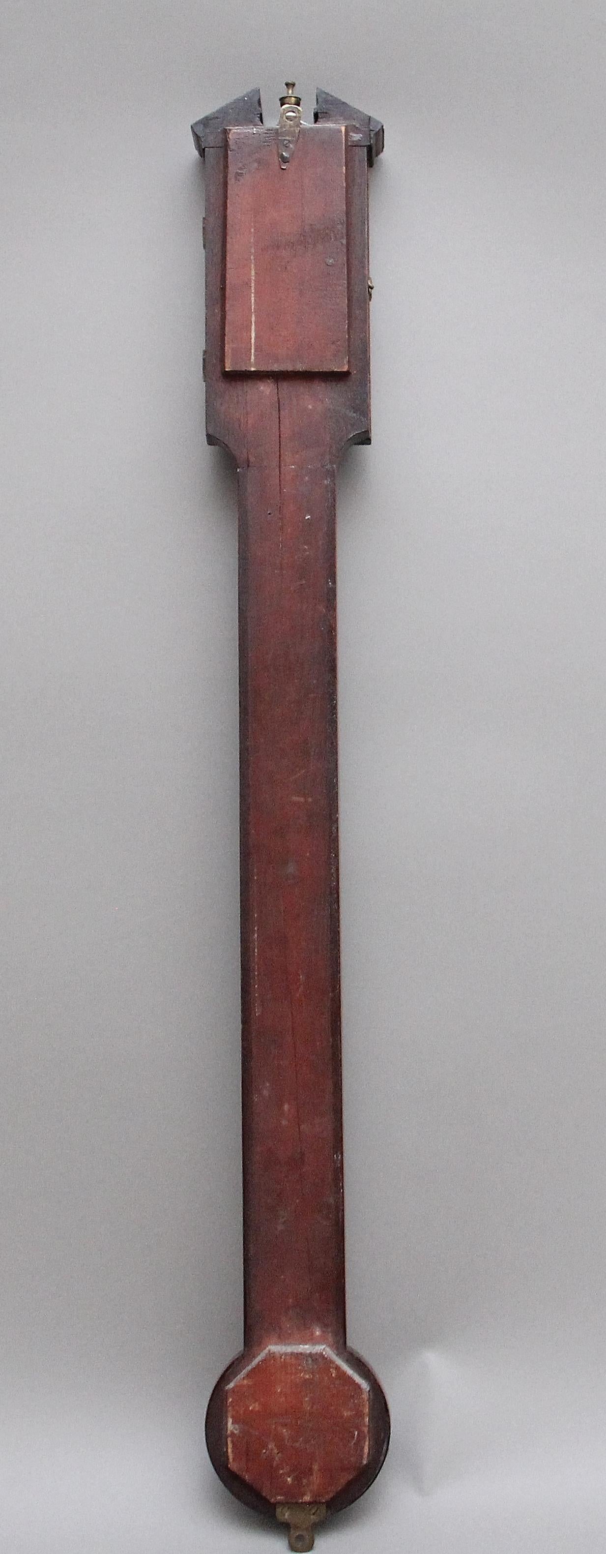 Fabulous Quality Early 19th Century Mahogany Stick Barometer by Girolimo of Lo For Sale 3