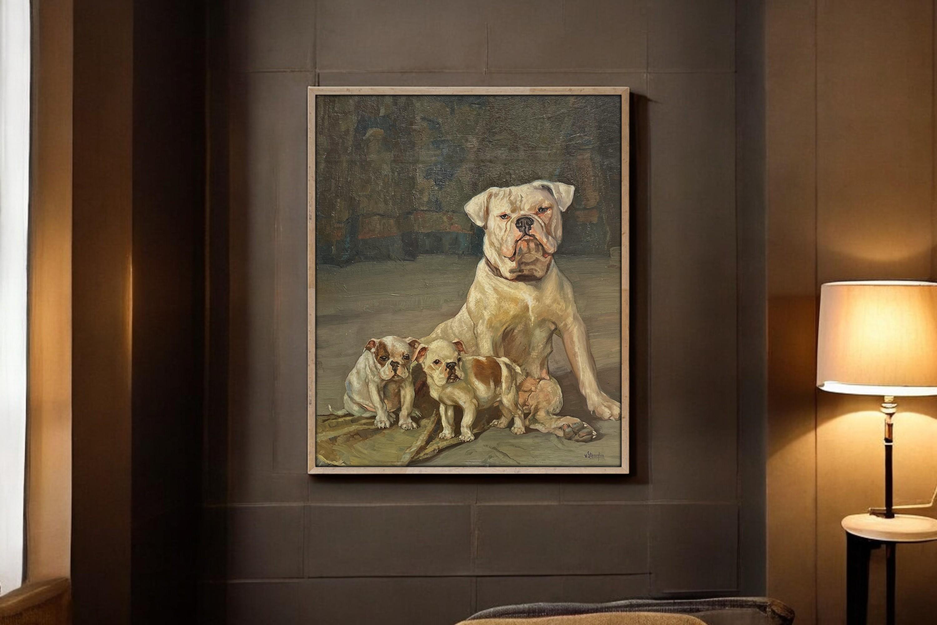 Une famille de bulldogs par Ernst Hugo Von Stenglin en vente 9