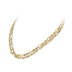 Fancy Twist Link Gold Chain
