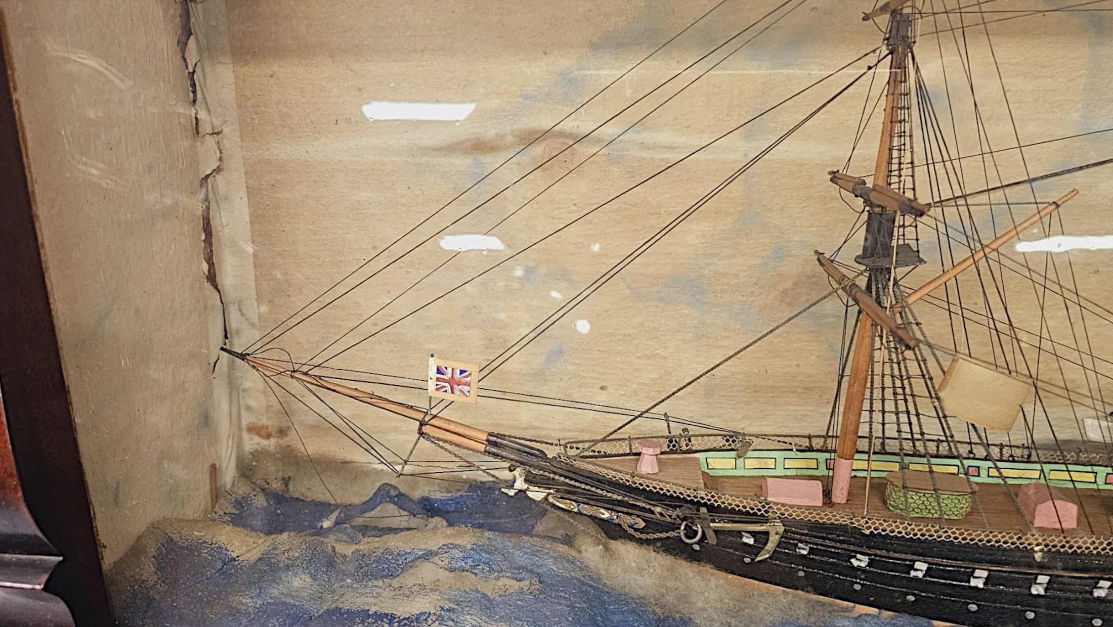 XIXe siècle Fantastique modèle en coffret du 19e siècle du navire à vapeur royal 