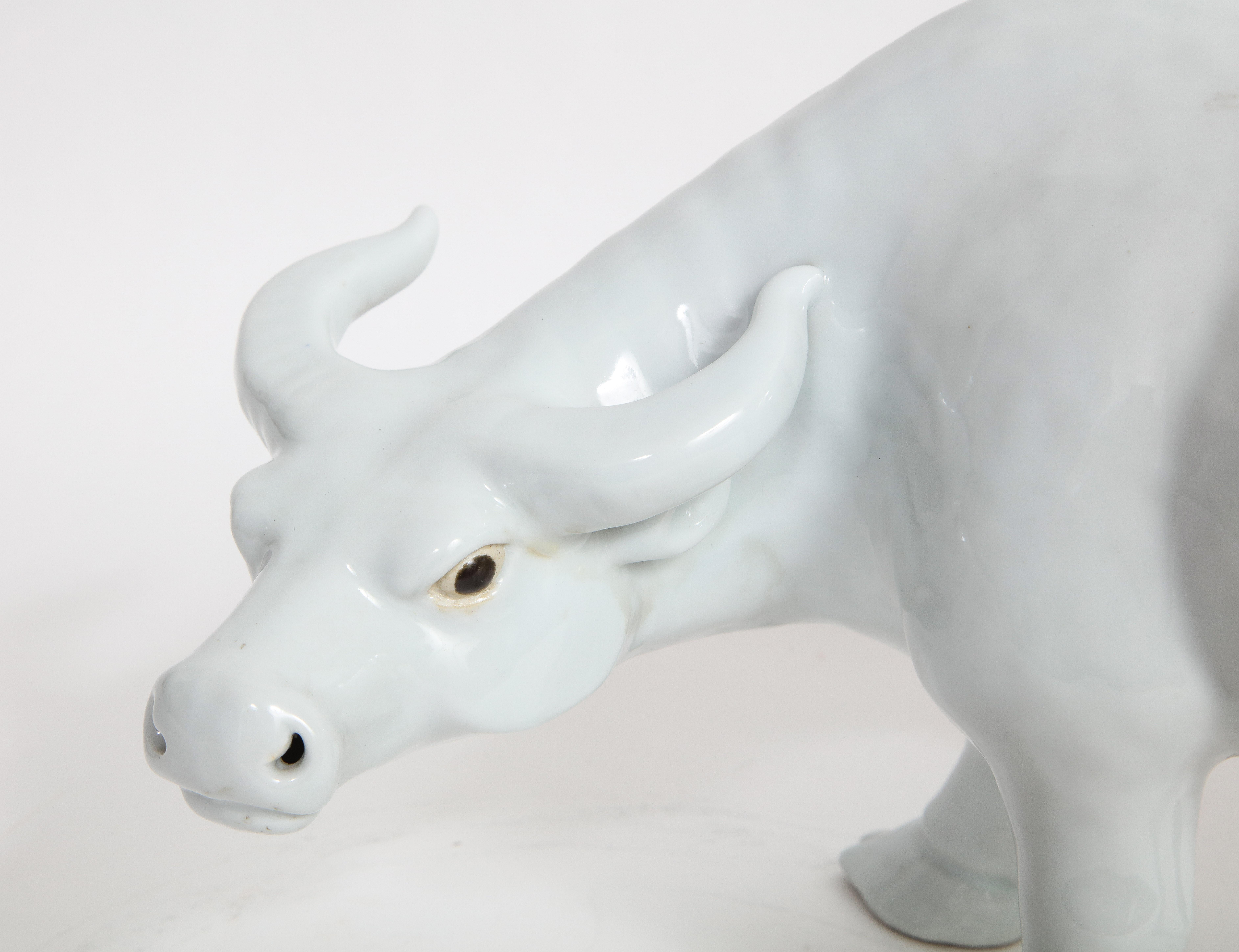 Fantastic 19th Century Chinese Blanc De Chine Model of a Water Buffalo or Ox For Sale 4