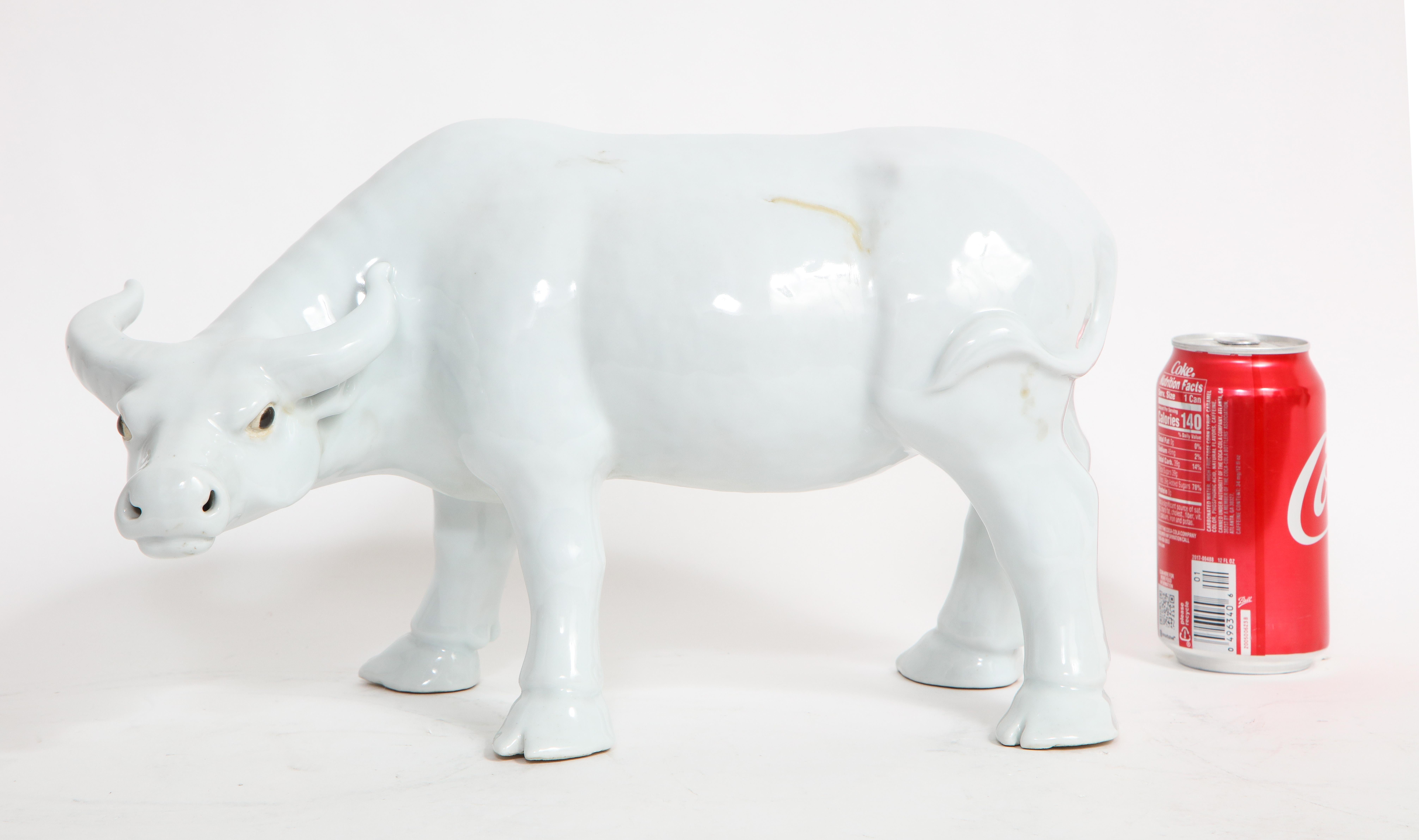 Fantastic 19th Century Chinese Blanc De Chine Model of a Water Buffalo or Ox For Sale 8