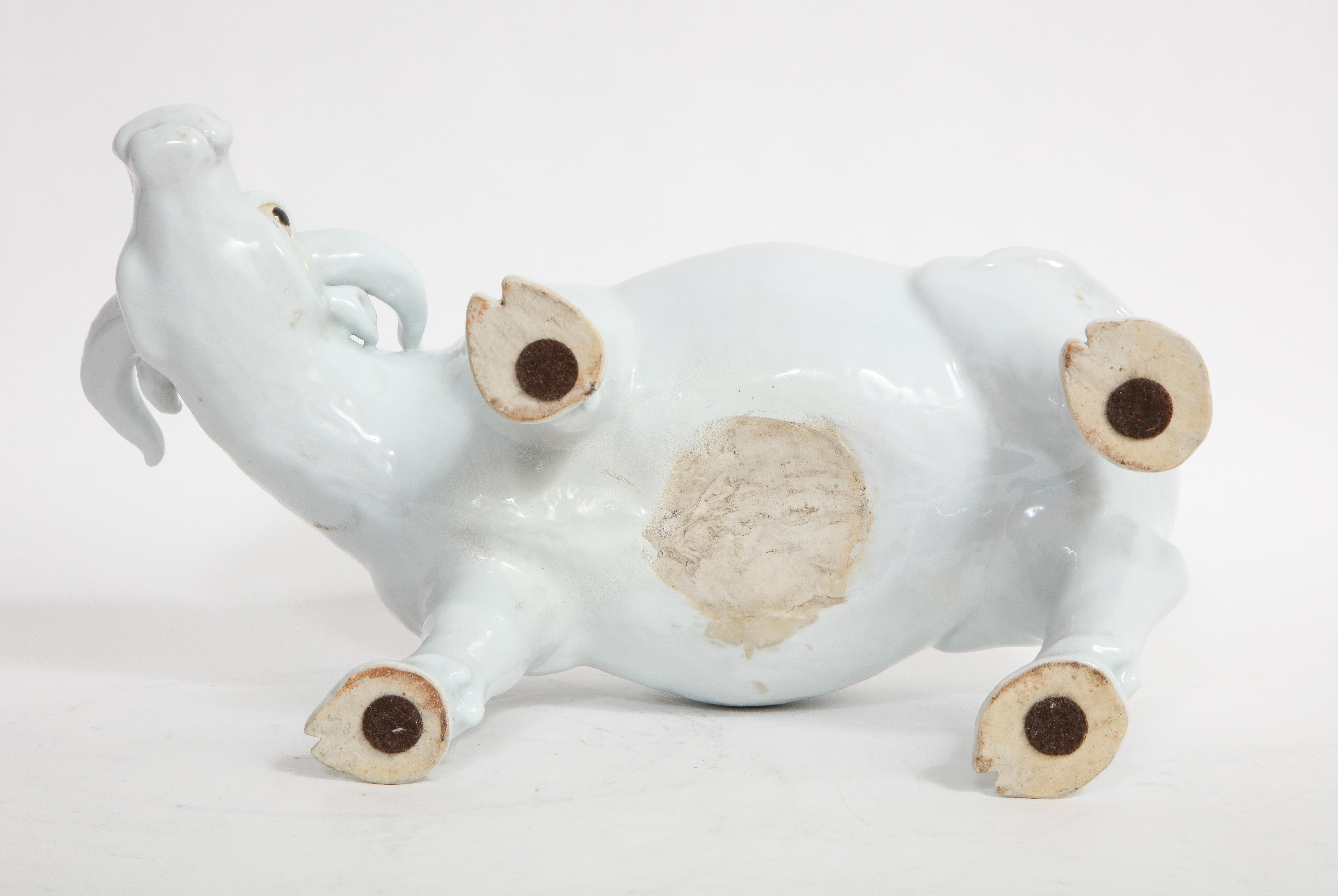 Fantastic 19th Century Chinese Blanc De Chine Model of a Water Buffalo or Ox For Sale 9