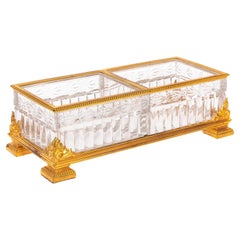 A Fantastic 19th Century French Baccarat Ormolu and Crystal Centerpiece, Signed
