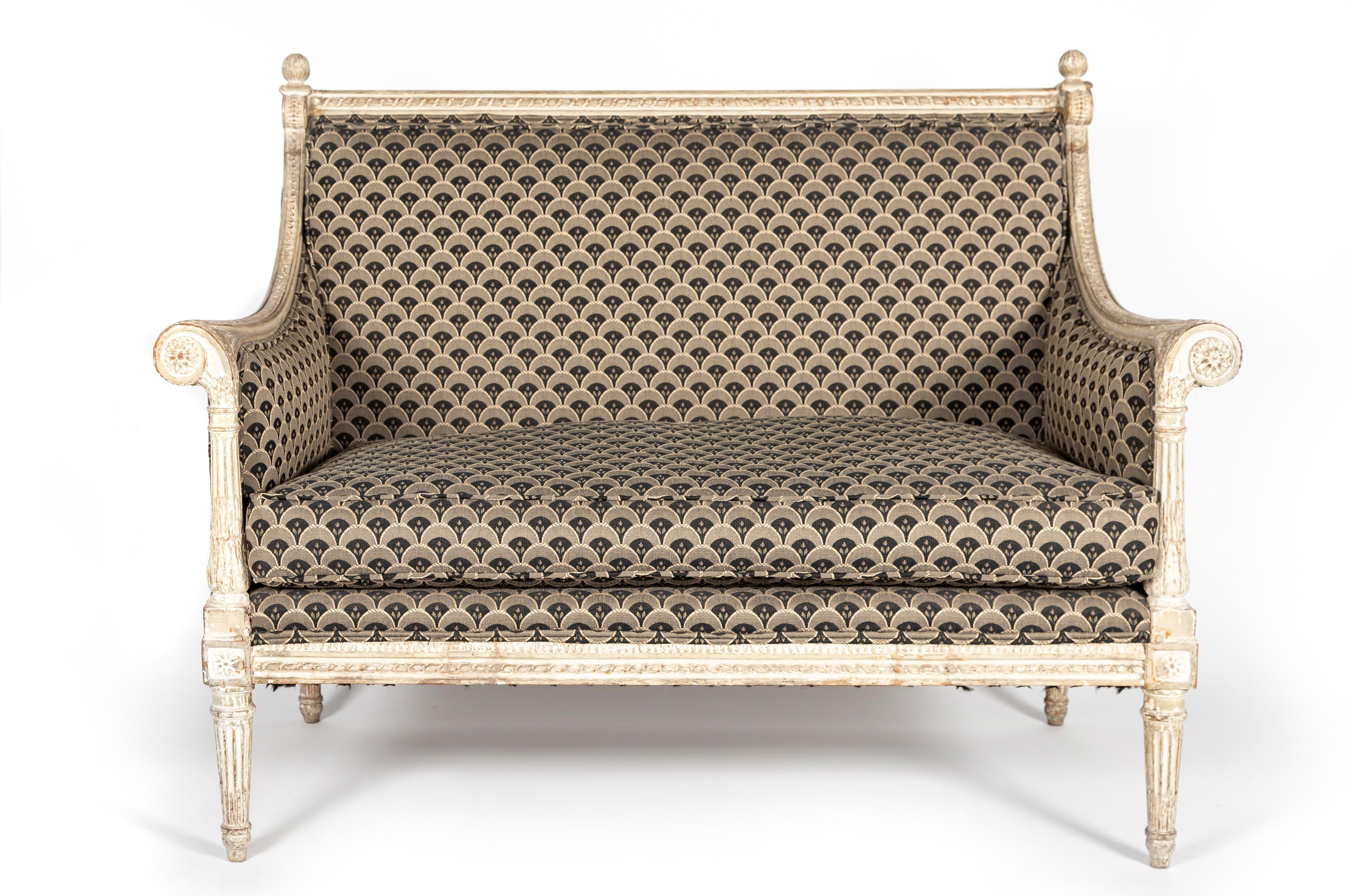 Hand-Carved A Fantastic and Rare Pair of 18th Century Louis XVI Period French Marquises