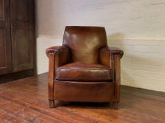 A Fantastic French Leather Club Chair Circa 1930’s