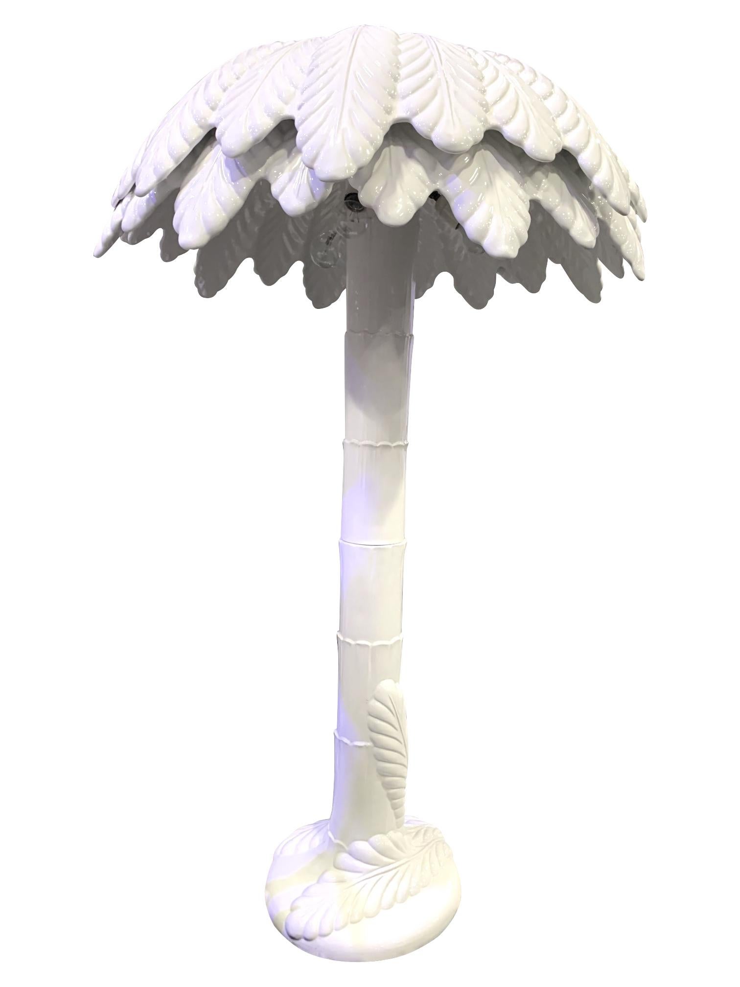 white palm tree lamp