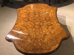 Fantastic Large Burr Walnut Victorian Period Coffee Table