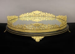 A Fantastic Late 19th Century Gilt Bronze and Mirror Surtout De Table