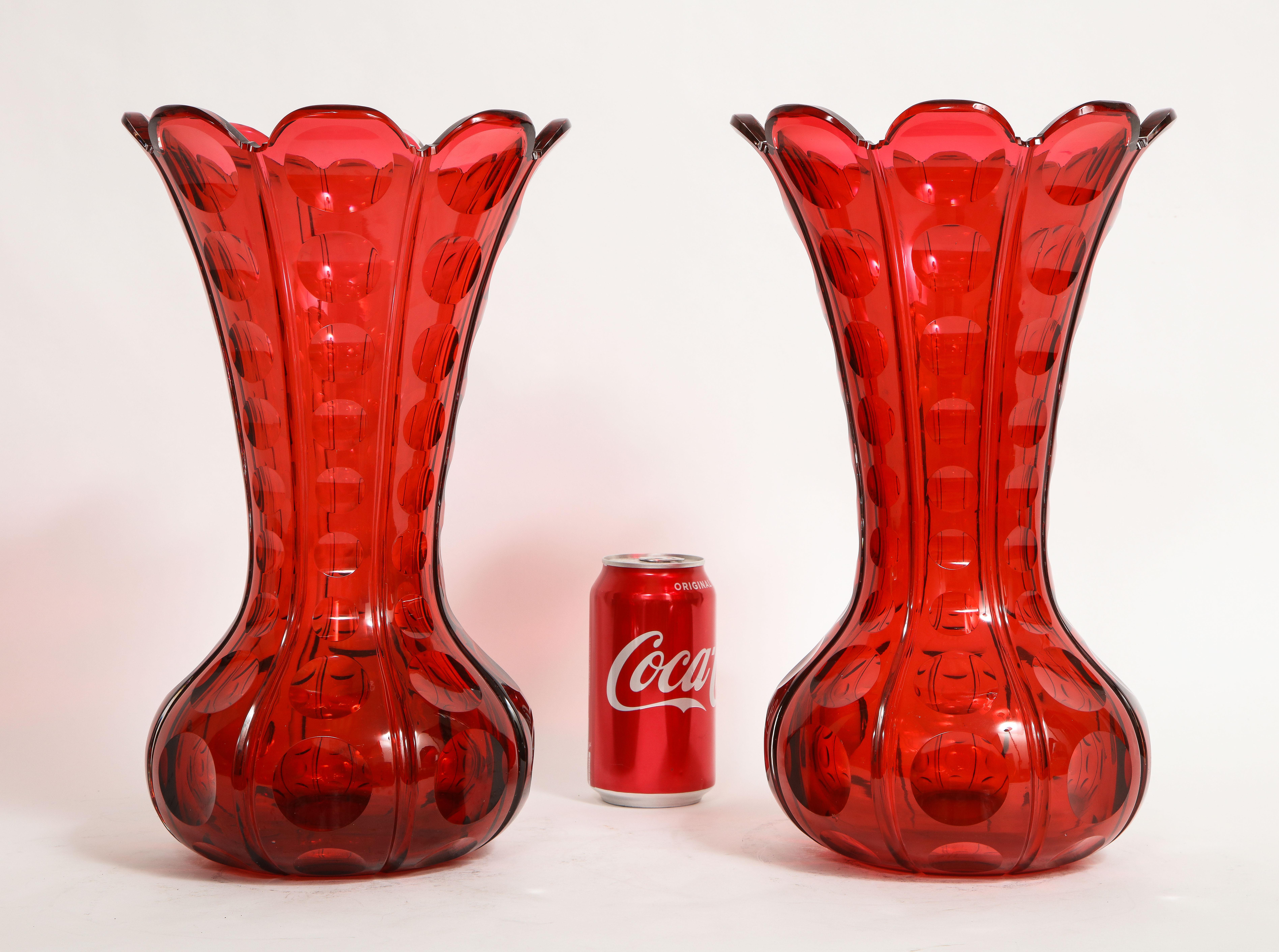 baccarat red vase