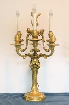 Fantastic Quality Pair of Late 19th Century Gilt Bronze Six-Arm Candelabra