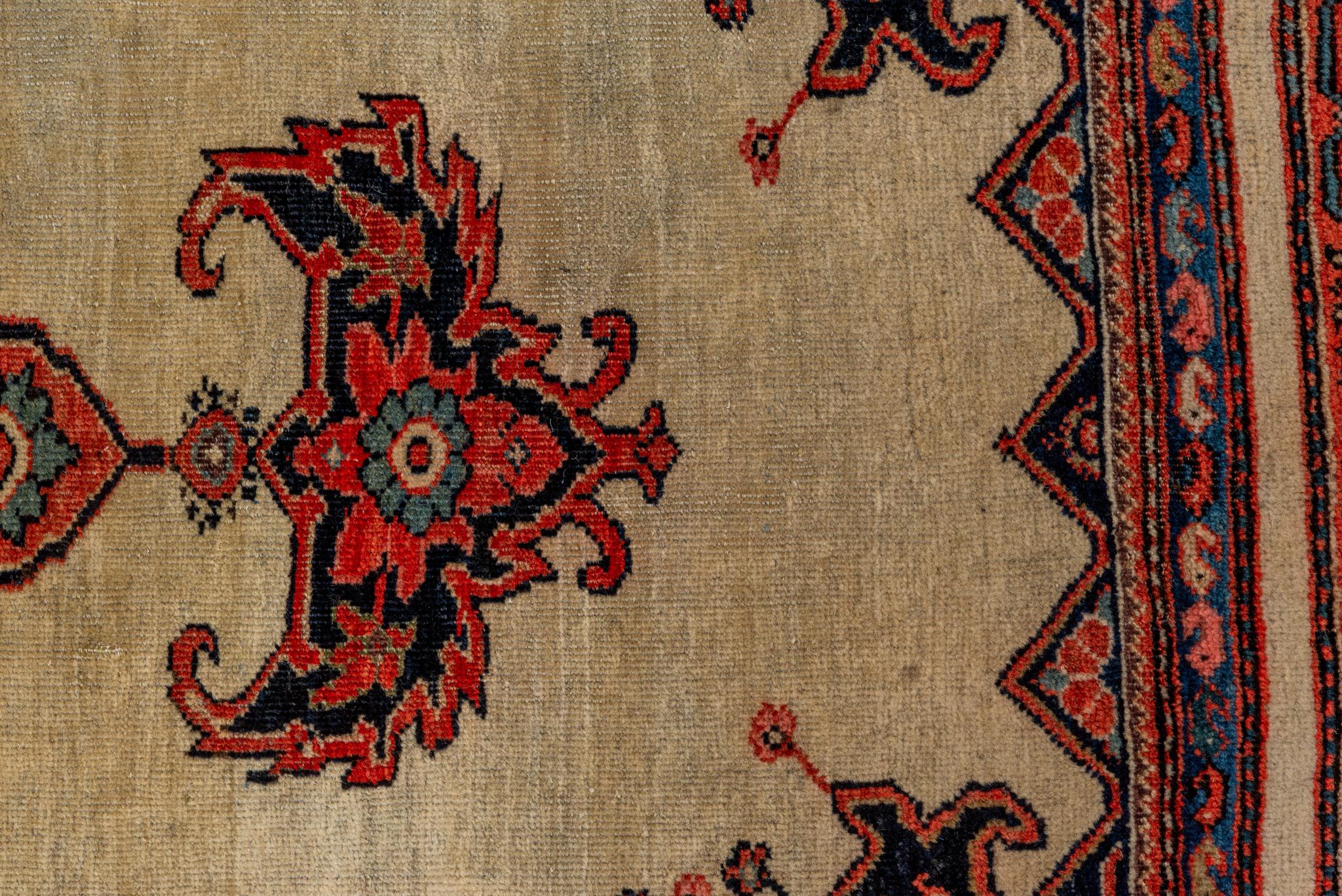 Hand-Knotted A Farahan Rug circa 1910. For Sale