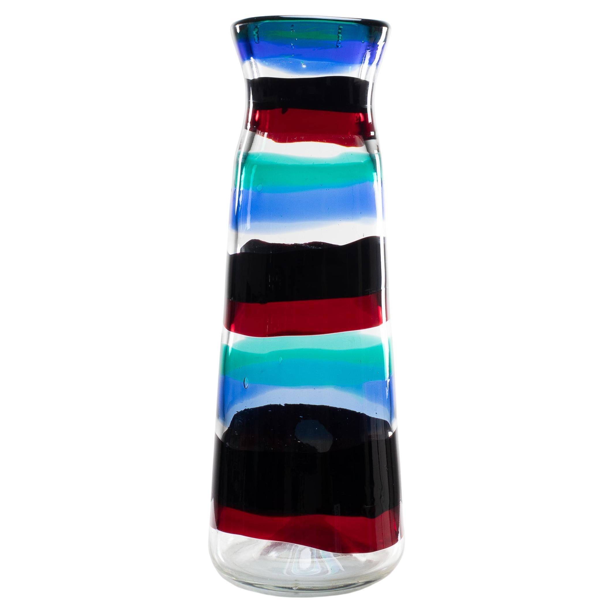 “a fasce di colore” or “a fasce orrizontali” vase by Fulvio Bianconi, circa 1953