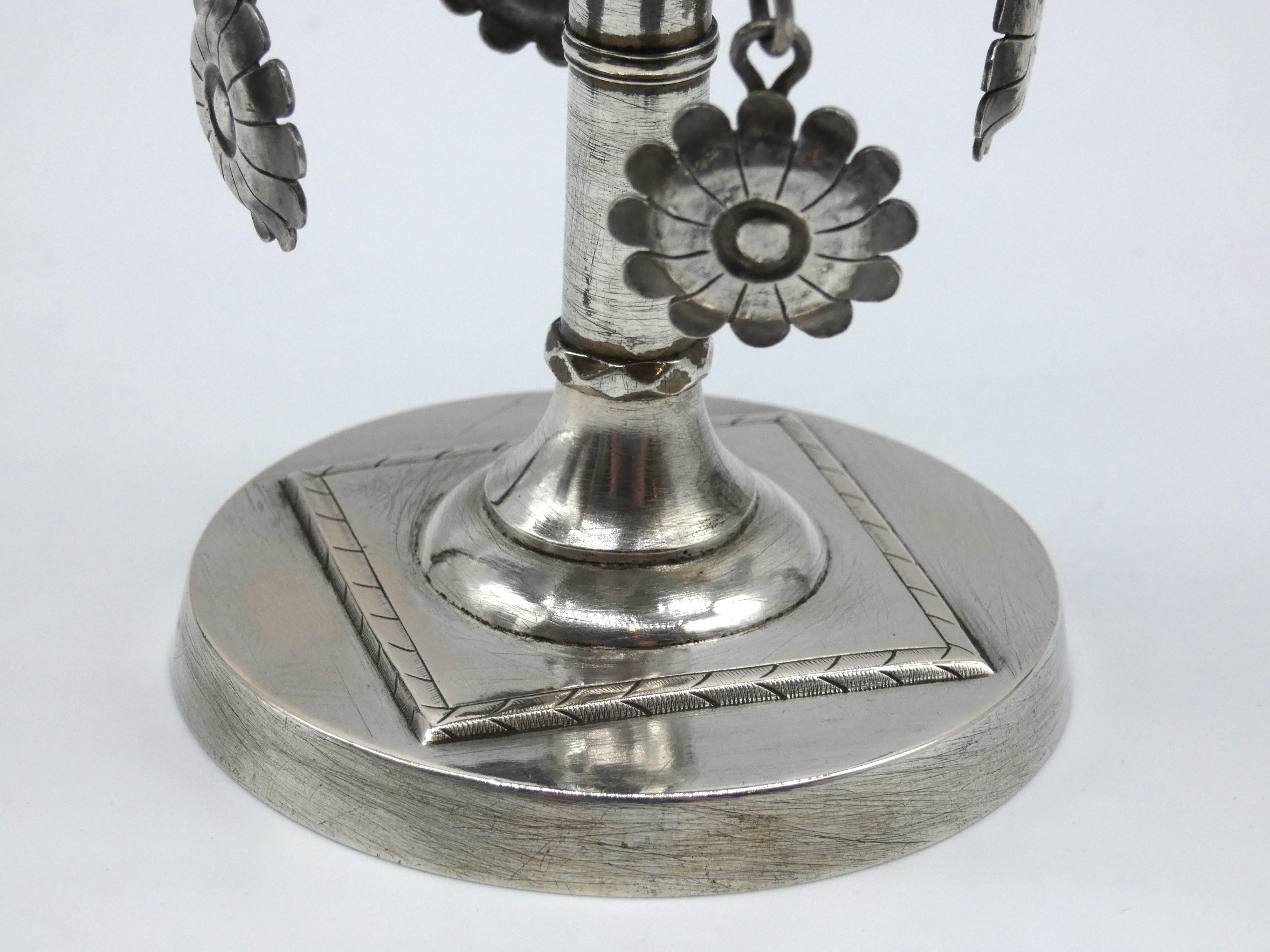 A Fascinating and Rare Silver Spice Tower, Poland circa 1836 In Good Condition For Sale In New York, NY