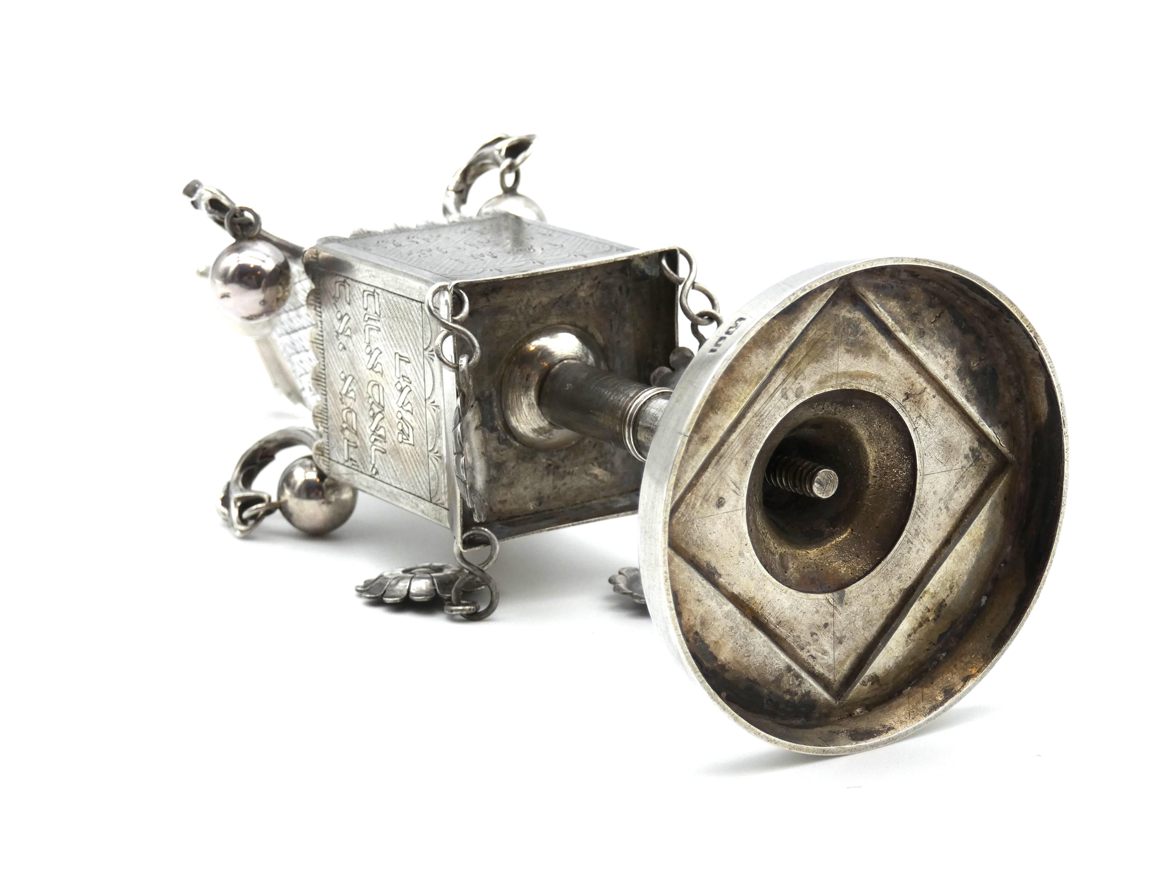 A Fascinating and Rare Silver Spice Tower, Poland circa 1836 For Sale 2