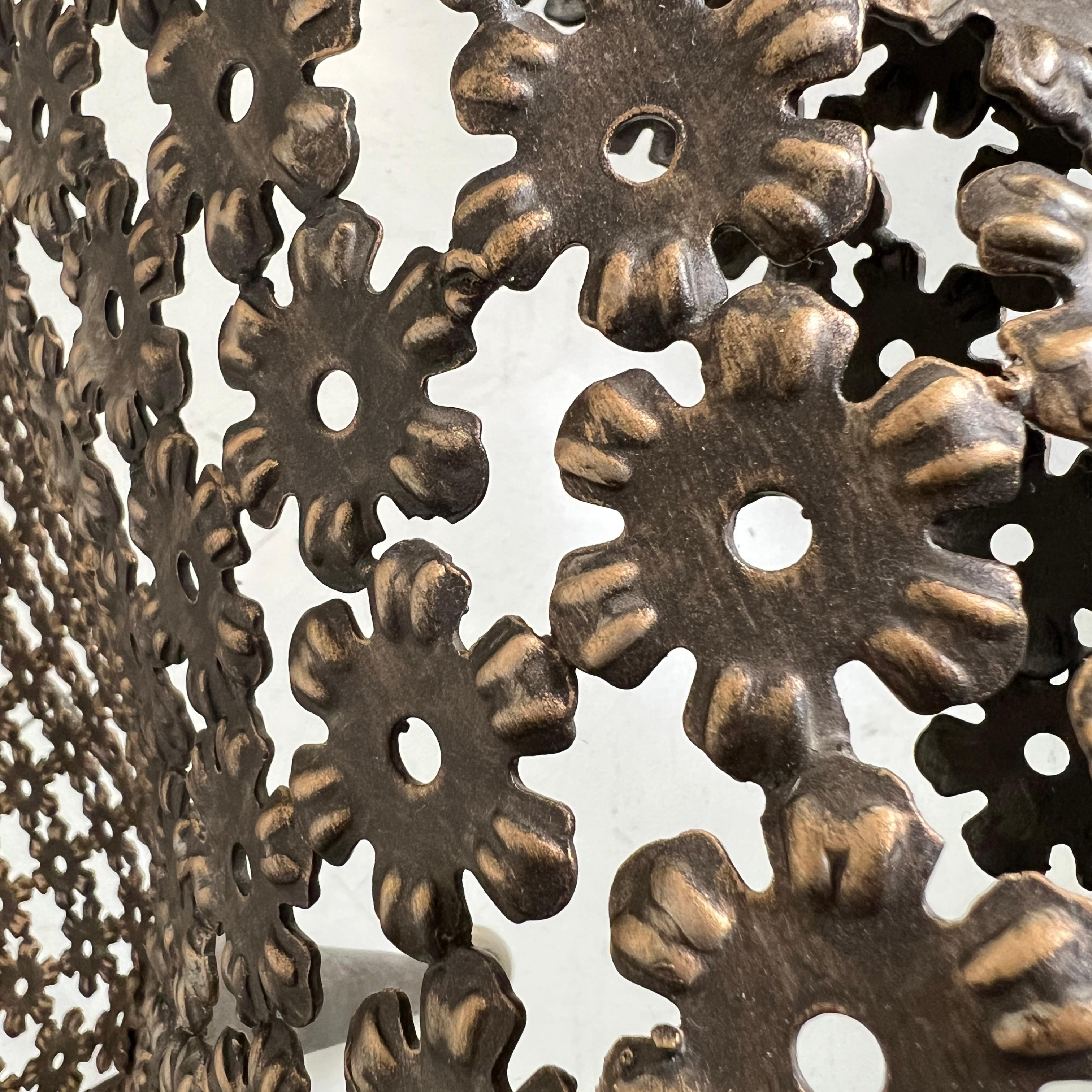 Fauteuil à Corbeille Bronzierter Stahlstuhl von Raymond Morales, Frankreich, ca. 1990s im Zustand „Gut“ im Angebot in Peabody, MA