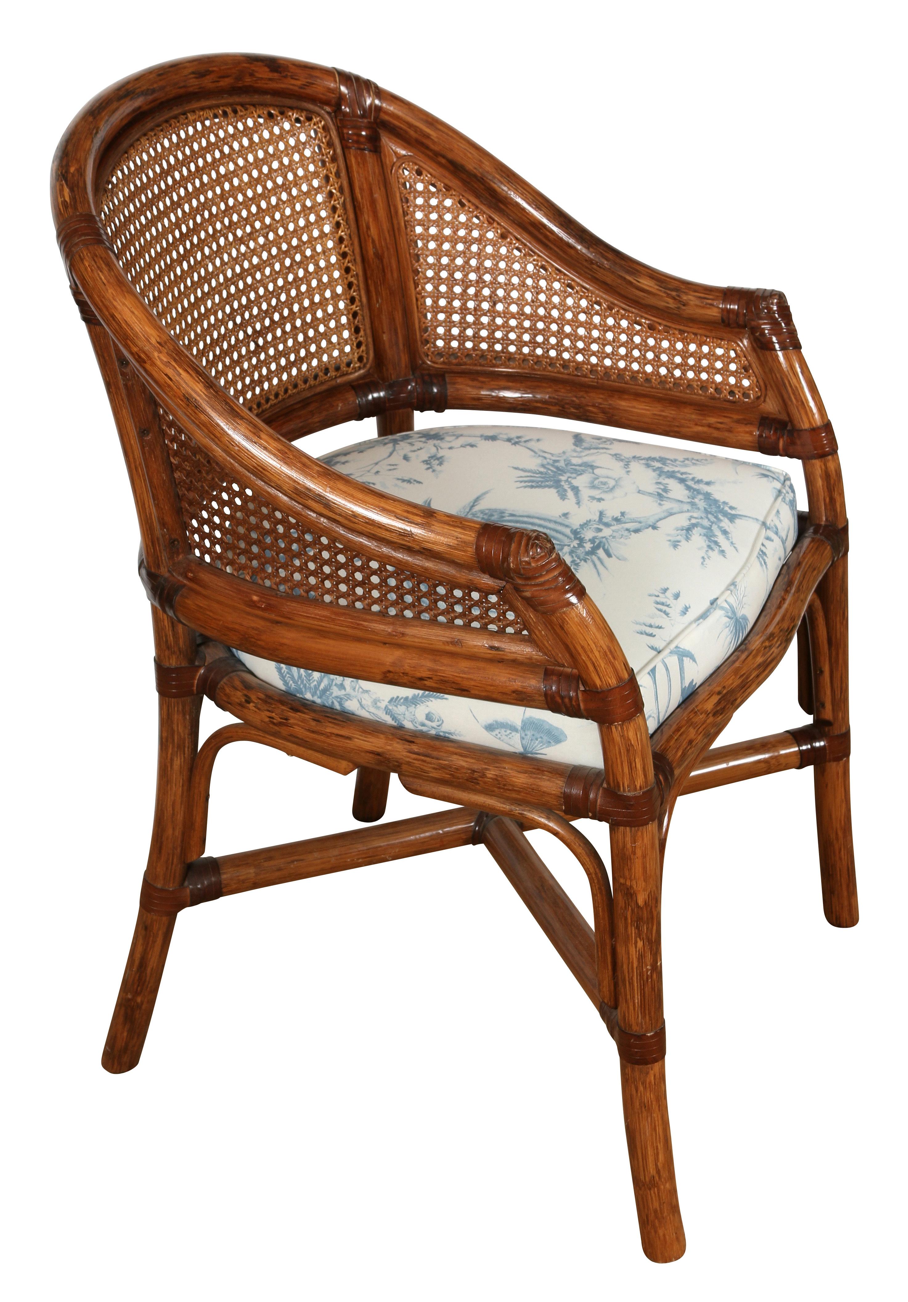 American Faux Bamboo Arm Chair
