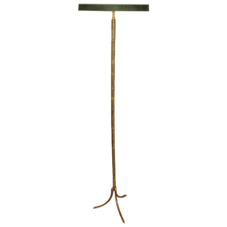 A Faux  Bamboo Floor Lamp by Bagues For Sale