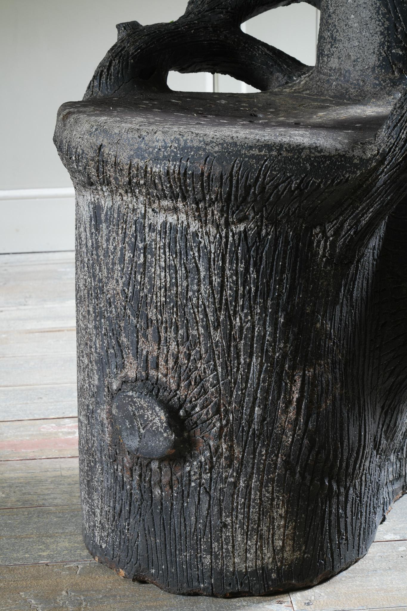 Inglese Una sedia Faux Boi Grotto di Clayton in vendita