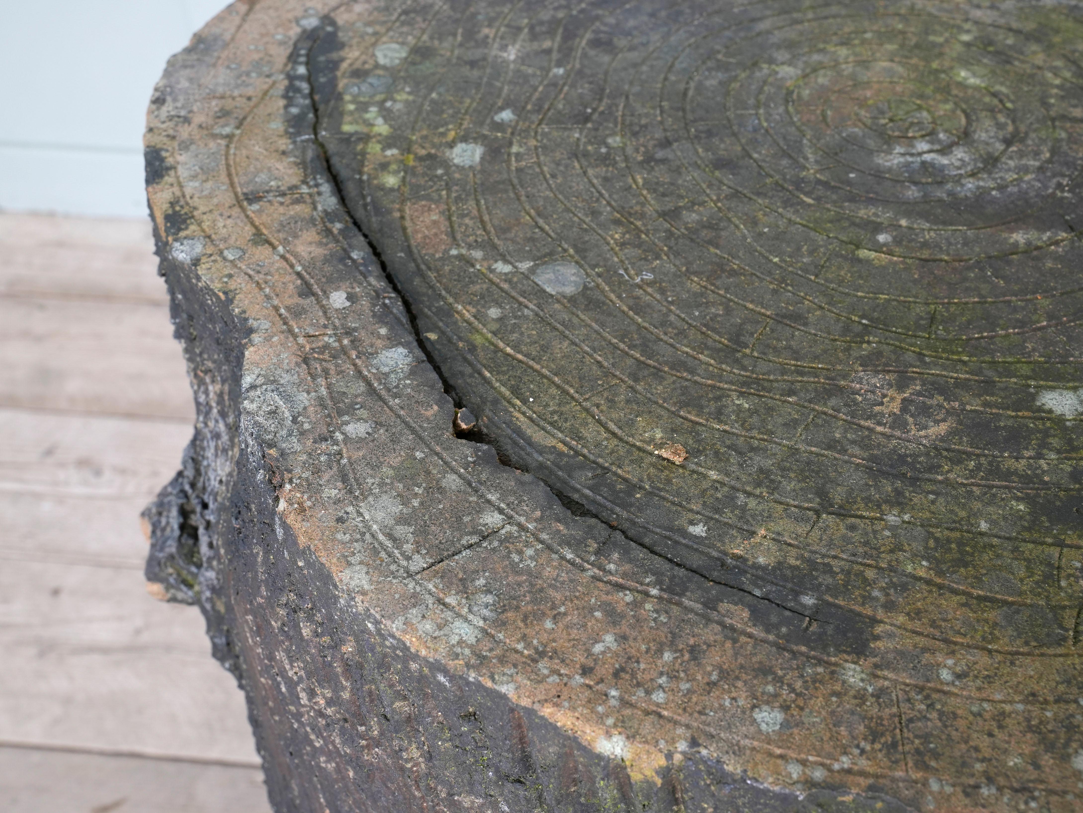 19th Century Faux Bois Tree Trunk Table