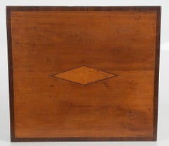 Federal Cherry One Drawer Stand With Inlay American