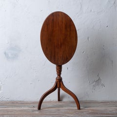 A Federal Style Cherry Spider Leg Candlestand