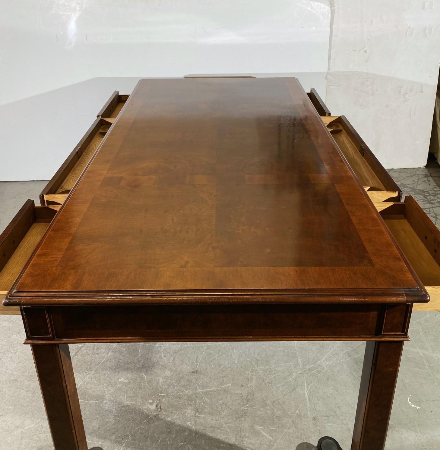 American A Federal Style Partners Desk by John Widdicomb