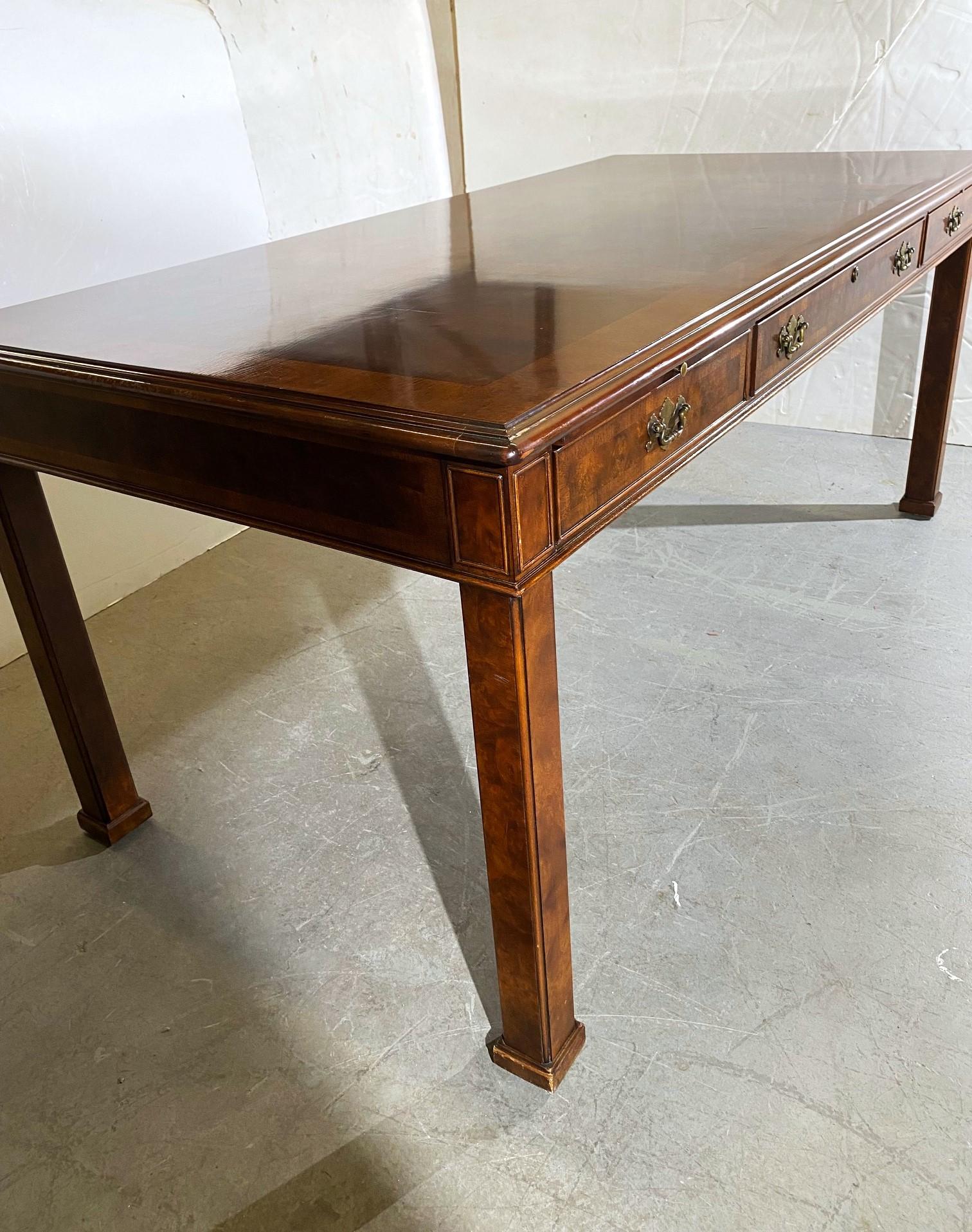 Mahogany A Federal Style Partners Desk by John Widdicomb