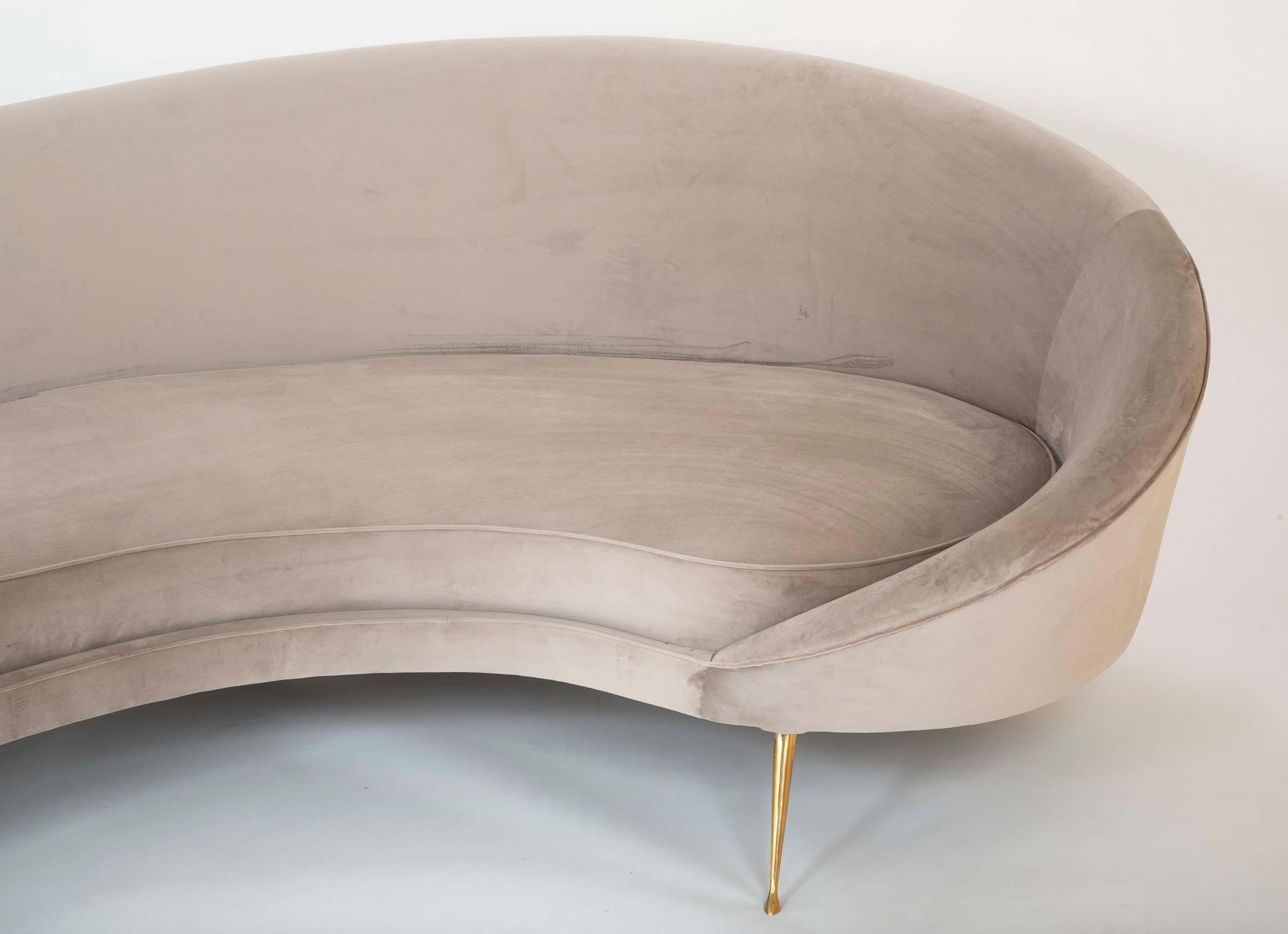 Italian Federico Munari Sofa in Velvet