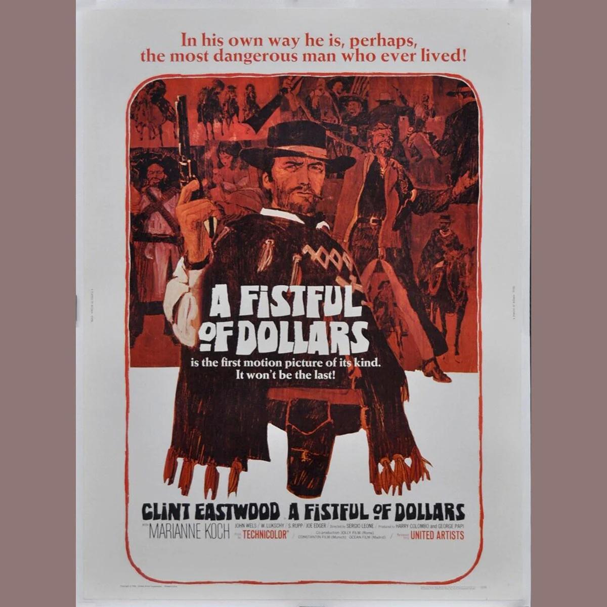 Qualche dollaro in più (1964)
Quad originale USA (30 X 40 pollici)

Due cacciatori di taglie con le stesse intenzioni si alleano per rintracciare un fuorilegge messicano in fuga.

Si tratta di una locandina originale prodotta dallo Studio A per