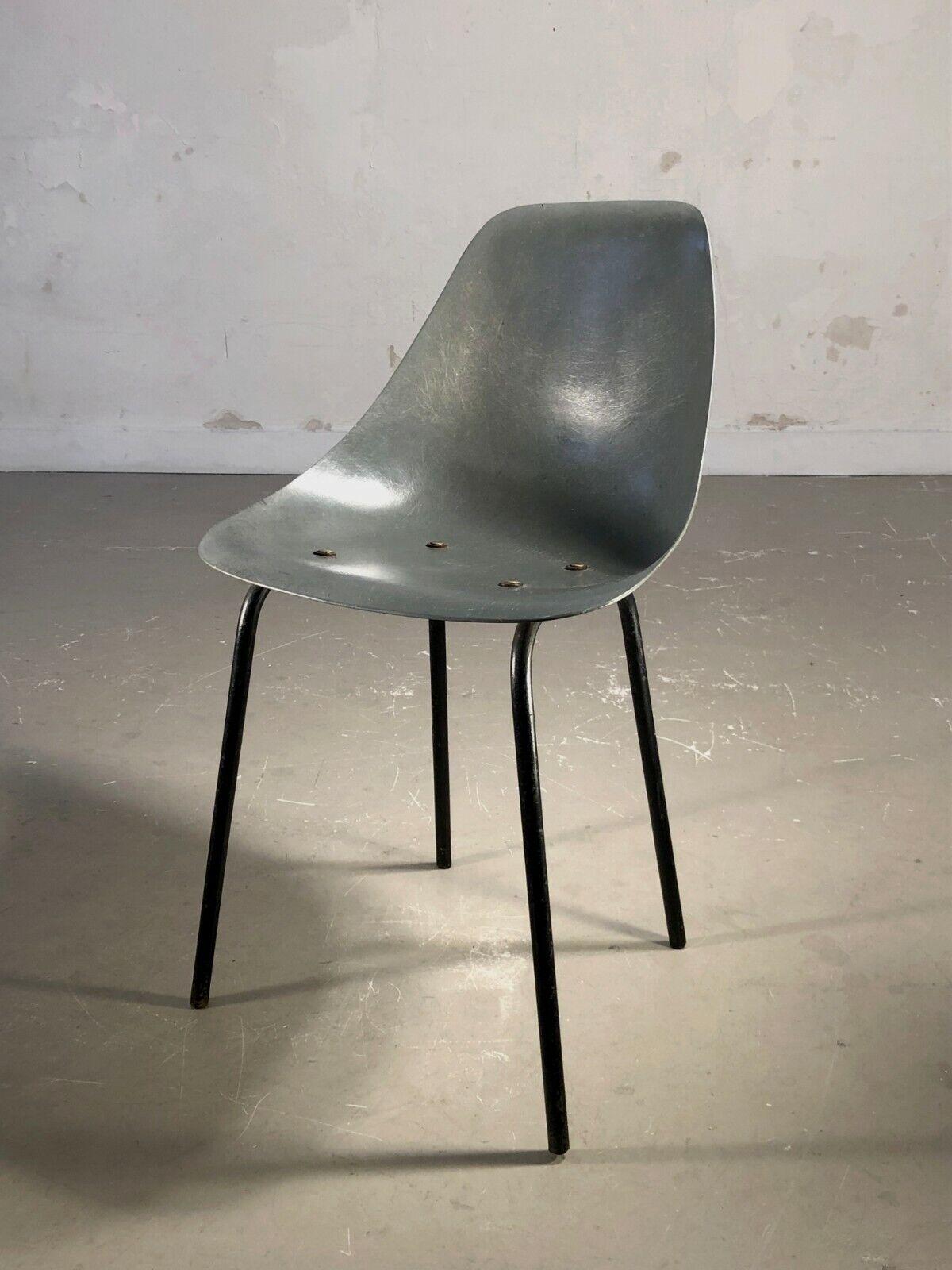 Une chaise MID-CENTURY-MODERN att. RENE-JEAN CAILLETTE France 1950 en vente 3