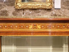 Fiddleback Mahogany Edwards & Roberts Display Cabinet