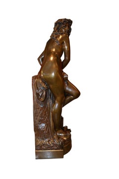 Figural Bronze Statue Depicting L' Amazon Captive by A. Carrier Belleuse