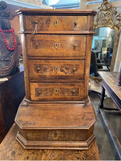 A Figured Walnut Veneered Prie-dieu, Italian Circa 1700