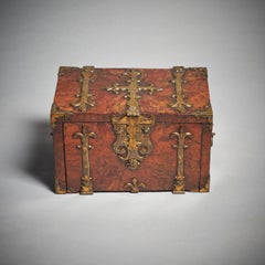 A Fine 17th C. William and Mary Kingwood Strongbox or Coffre Fort, Circa 1690