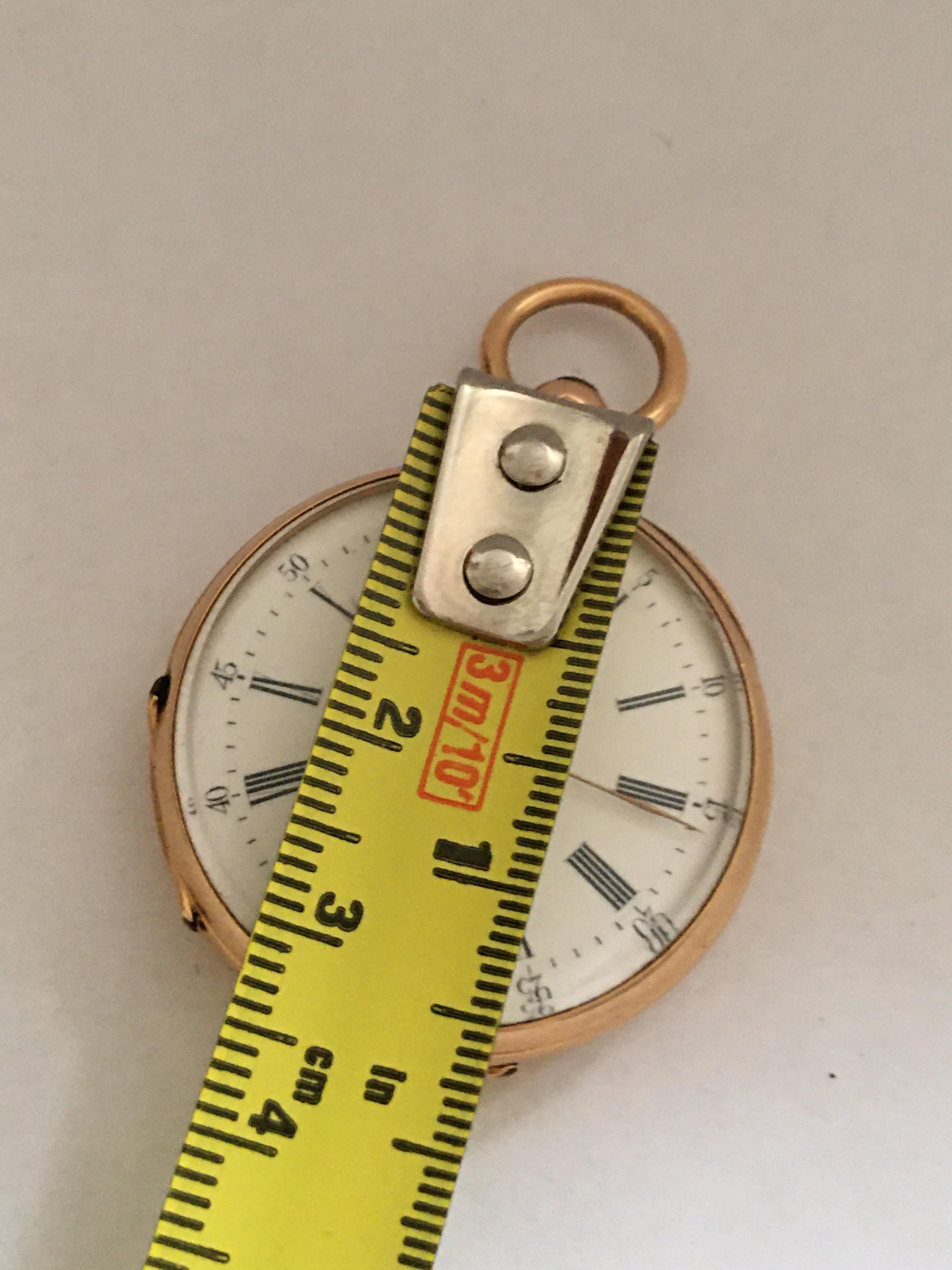 Fine 18 Karat Gold Victorian Period Small Pocket Watch 7