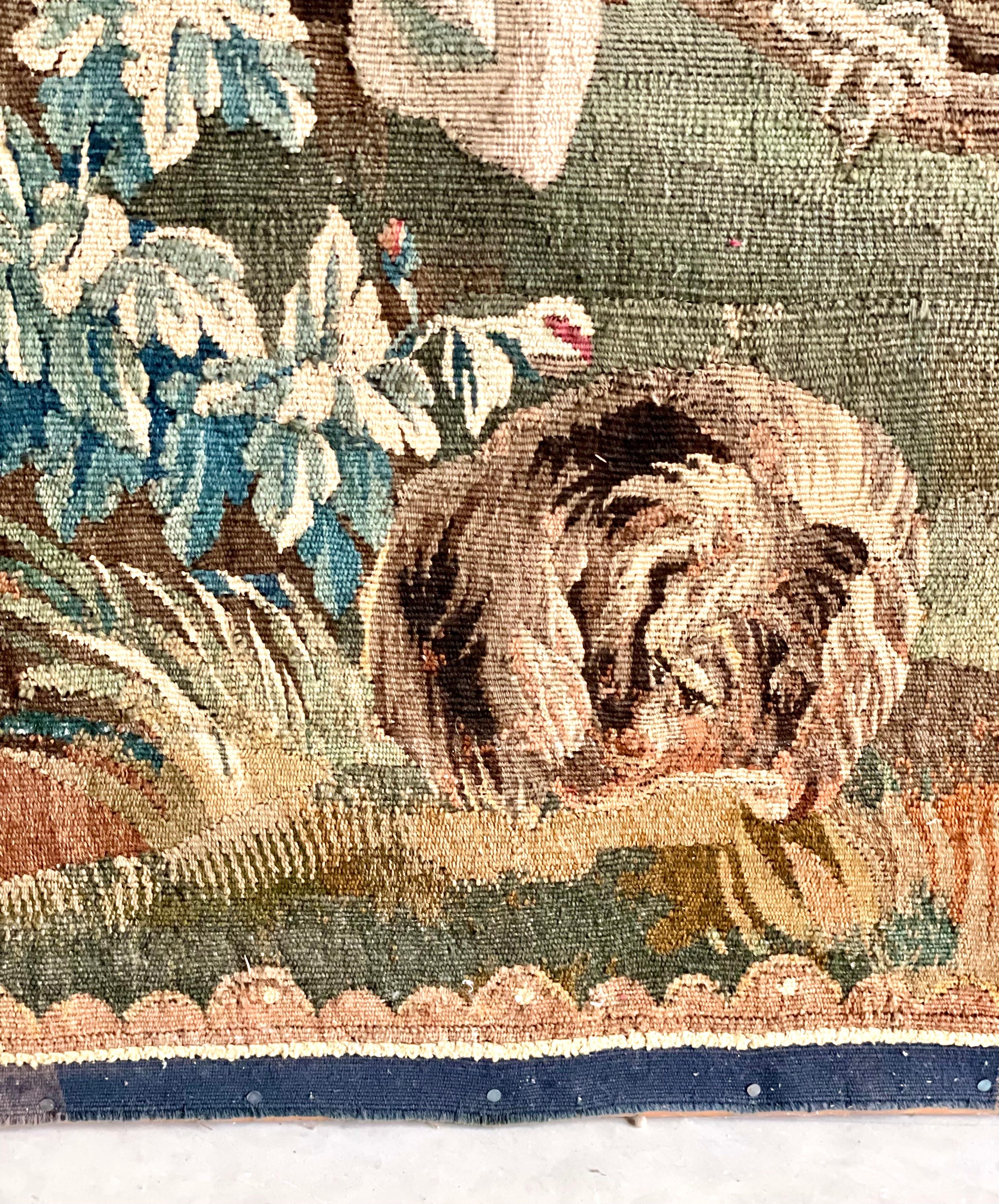 French Aubusson Tapestry, 18th Century In Good Condition For Sale In LA CIOTAT, FR