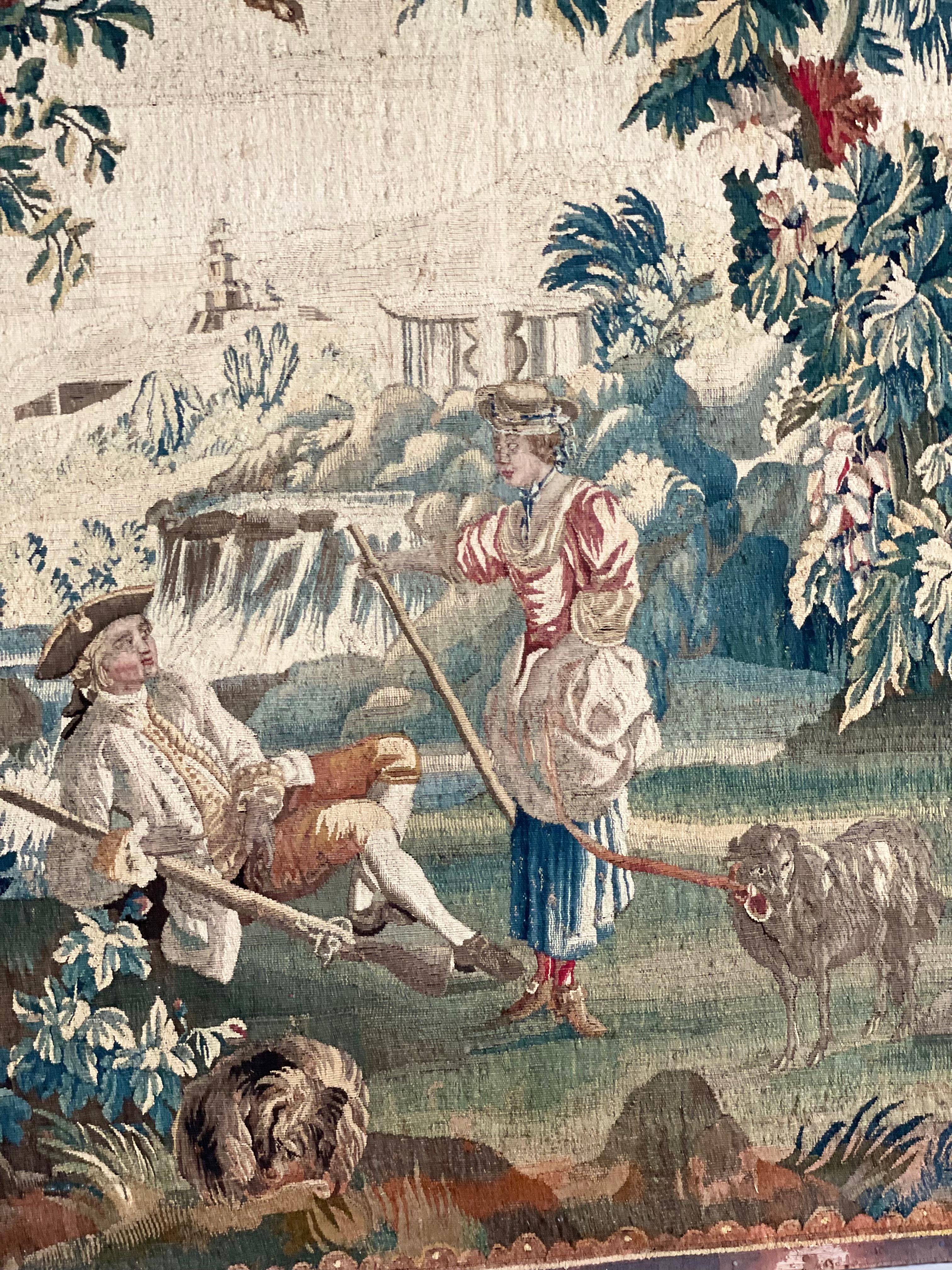 French Aubusson Tapestry, 18th Century For Sale 2