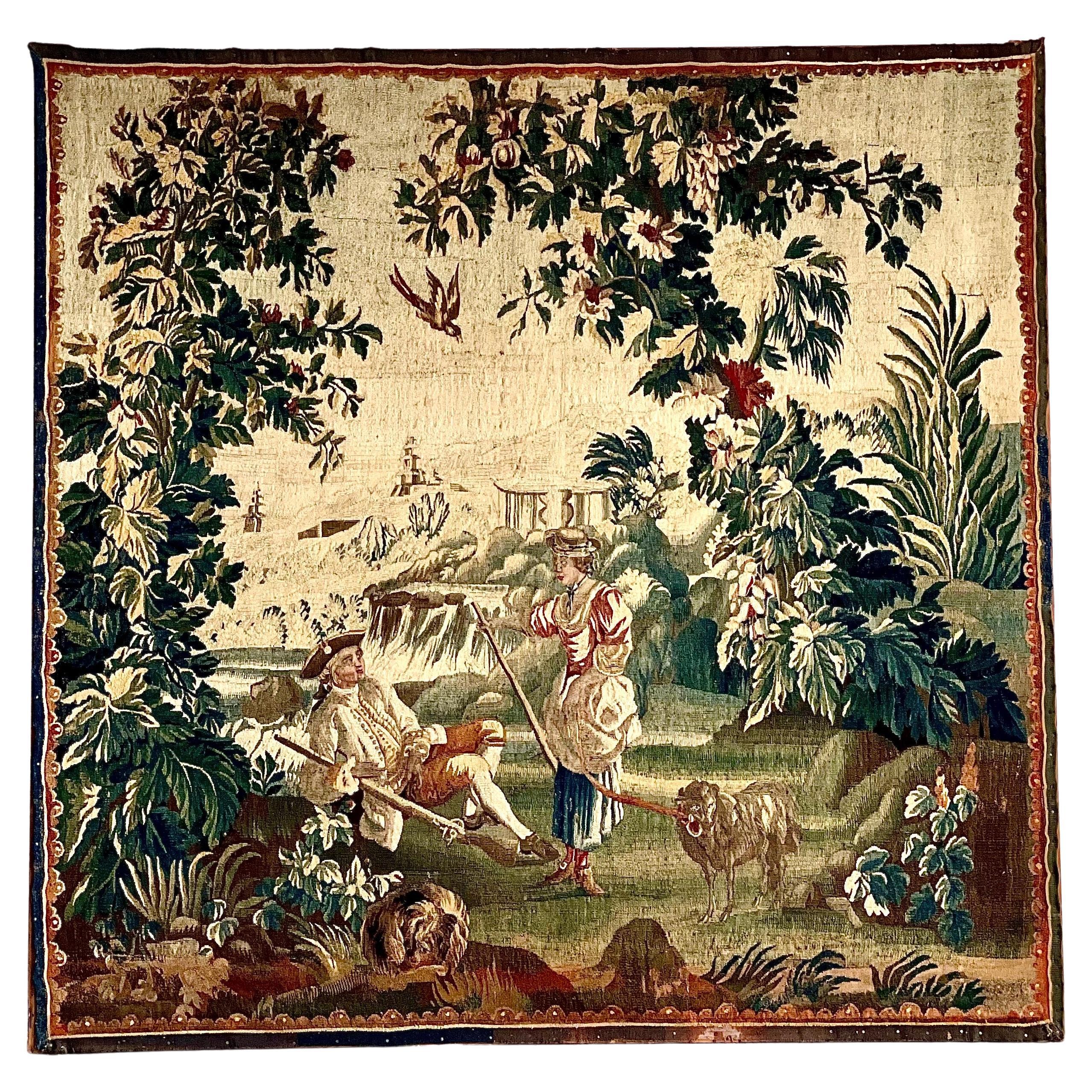 French Aubusson Tapestry, 18th Century For Sale