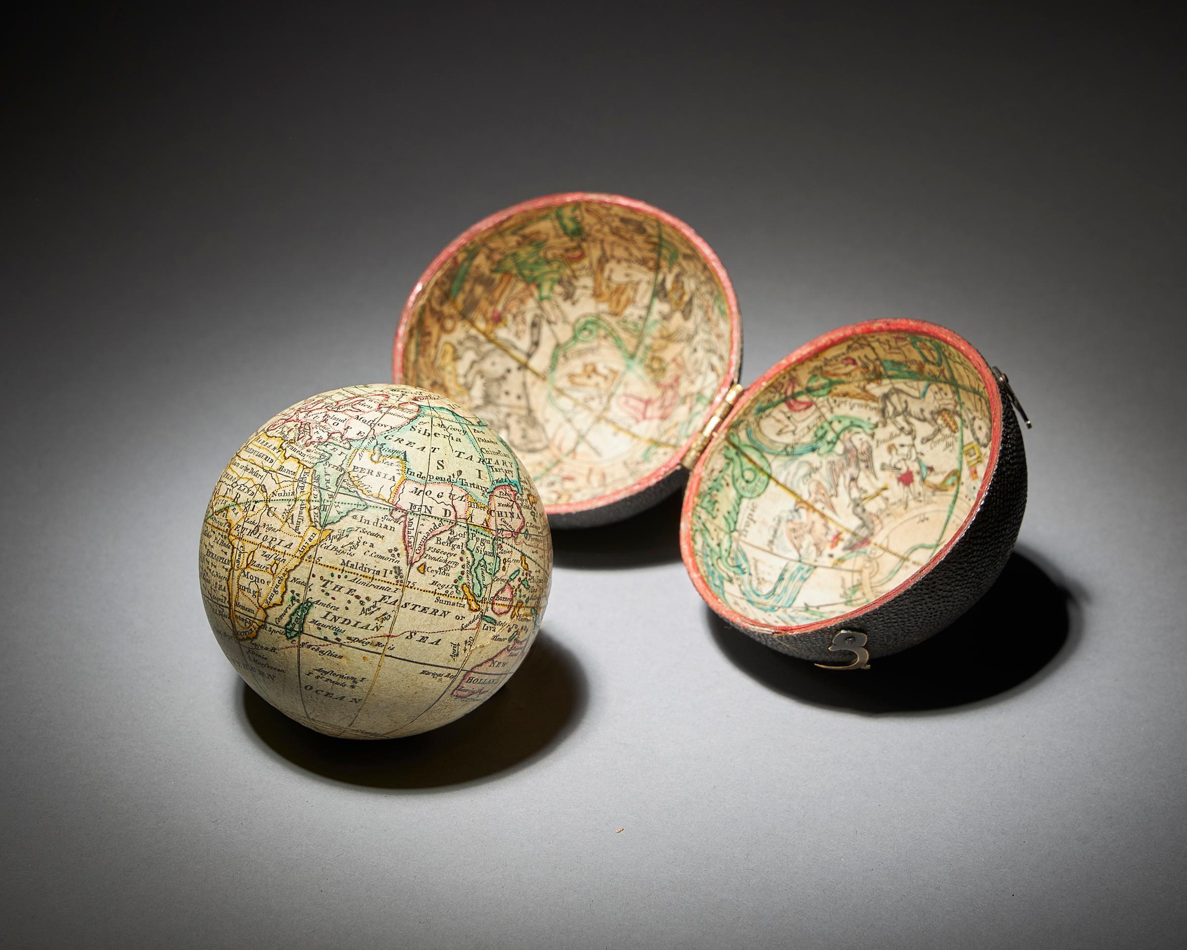 Fine 18th Century English Celestial Pocket Globe by Nathaniel Hill, London, 1754 4