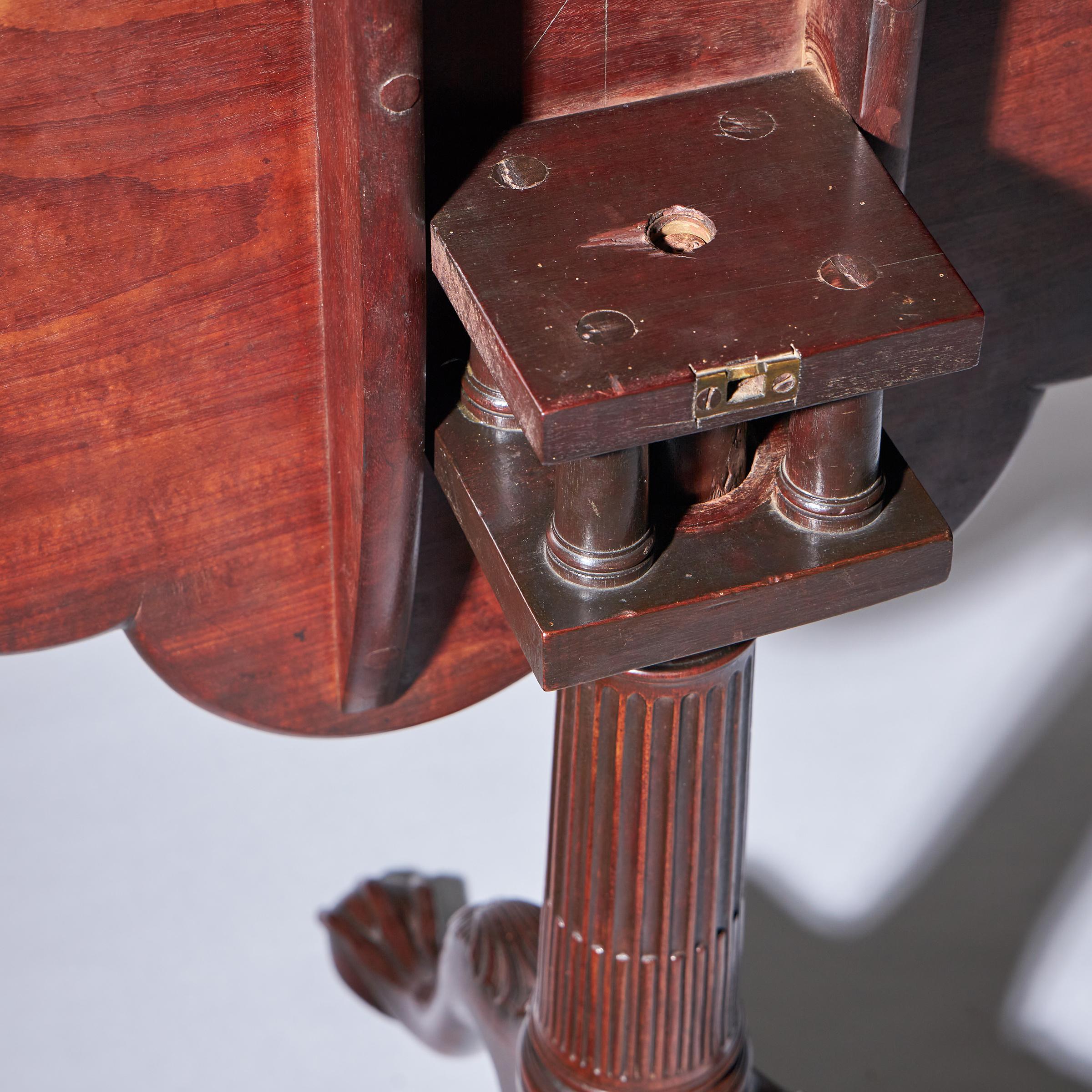 18th Century and Earlier Fine 18th Century George II Mahogany Pie-Crust Tripod Table, circa 1750