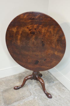A Fine 18th Century Mahogany Tripod Table.
