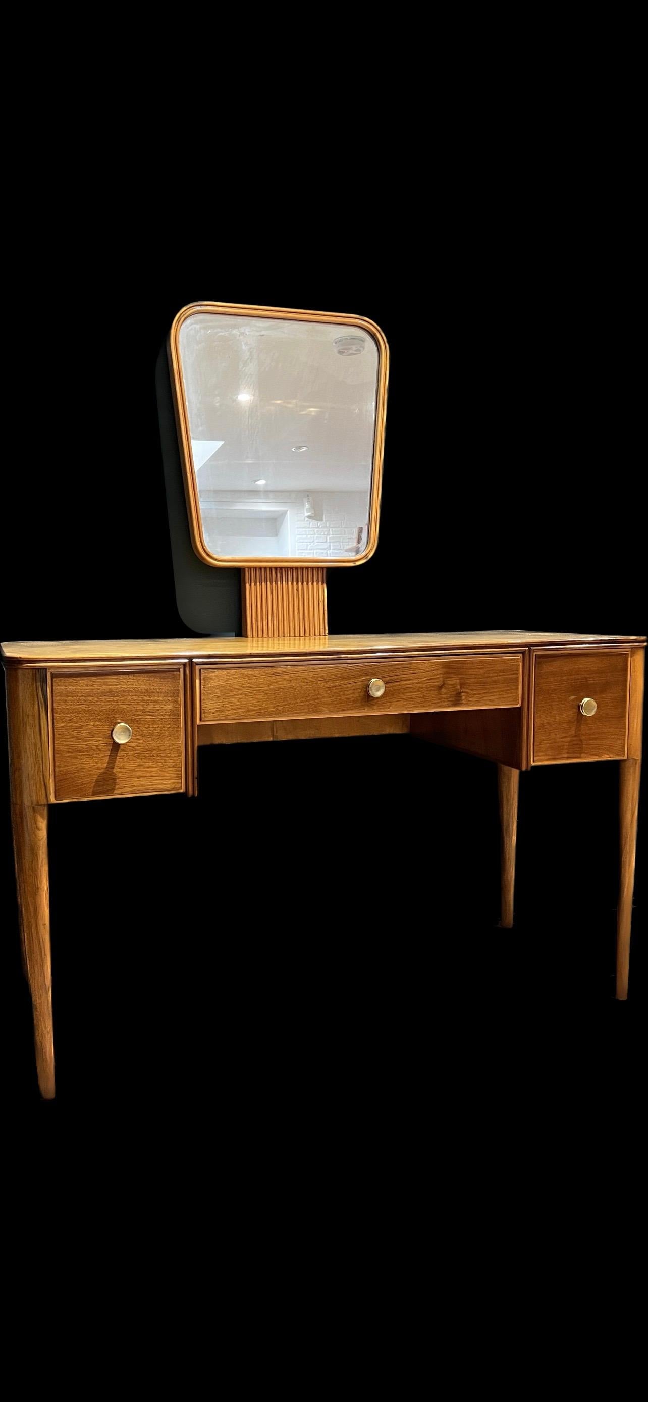 Hand-Carved Fine 1950s Ulrich Dressing Table