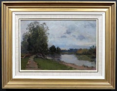 Eine schöne, von Barbizon inspirierte Landschaft des 19. Jahrhunderts von W.E. Atkinson, kanadische OSA. ARCA